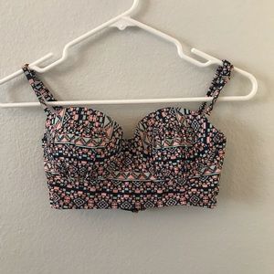 Xhilaration Swim - Pink and Blue Padded Bikini Top Xhilaration Swim - Pink and Blue Padded Bikini Top